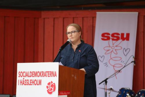 Huvudtalare var Anna-Lena Hogerud, regionsråd.